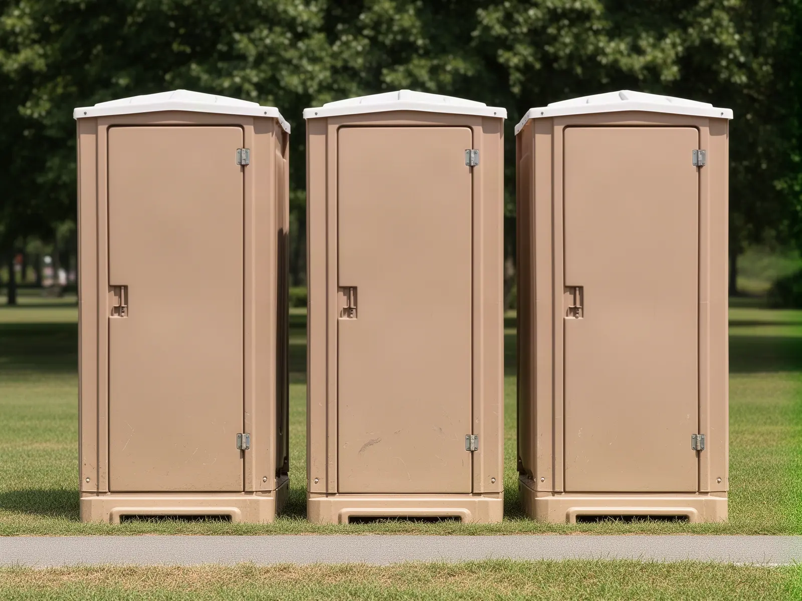 Clean porta potty unit from Cline & Smith Portable Potty Rental in Dallas, TX
